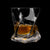  Set of 2 Hand-blown Crystal Whiskey Glasses with Complementary Matching Ice mold tray.