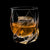  Set of 2 Hand-blown Crystal Whiskey Glasses With Complementary Matching Ice mold tray.